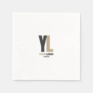 Modern Simple Company senkrechten Firmenlogo Marke Serviette