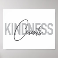 Modern, simple, cool typography of Kindness Counts