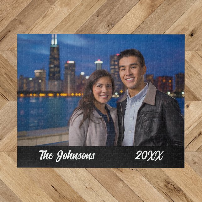 Modern Simple Couple Foto Jigsaw Puzzle (Von Creator hochgeladen)
