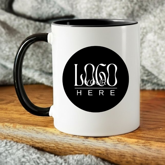 Modern Simple Custom Business Logo Branded Kaffeetasse (business mugs promotional)