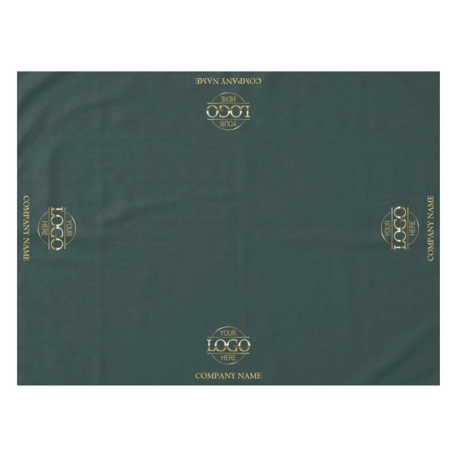 Modern Simple Custom Business Logo Promotional Tischdecke (Vorderseite (Horizontal))