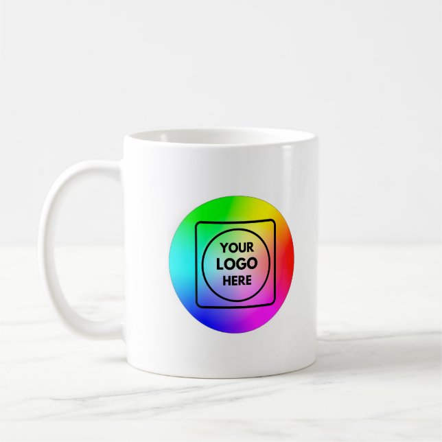 Modern Simple Custom Business Logo Template mug (Gauche)