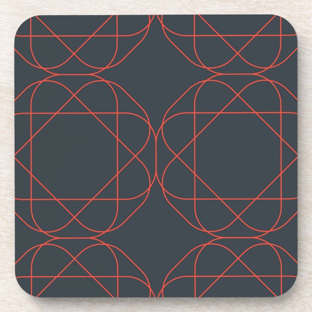 Modern, simple, cute, playful geometric pattern getränkeuntersetzer (Vorderseite)