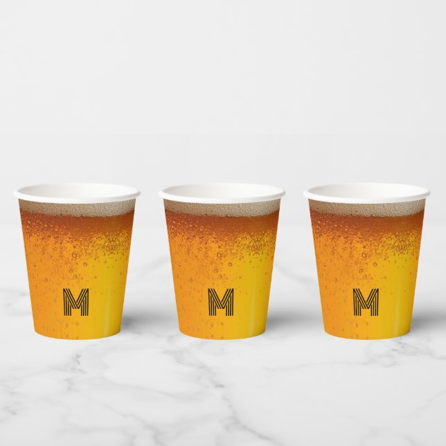 modern simple drinking  beer Christmas party Pappbecher (Multi)