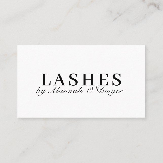 Modern, Simple, Elegant Business Card Visitenkarte (Vorderseite)