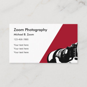 Modern Simple Fotografy Business Cards Visitenkarte