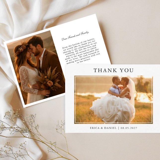 Modern Simple Framed Photo Wedding Landscape (Von Creator hochgeladen)