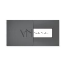 Modern Simple Grau Anthracite Monogramm Name