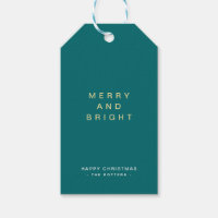 Modern Simple Green & Gold Weihnachten