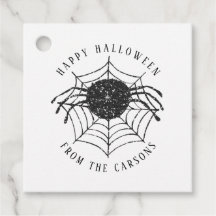 Modern Simple Happy Halloween Spider Web