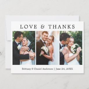 Modern Simple Love and Merci 3 Mariage photo
