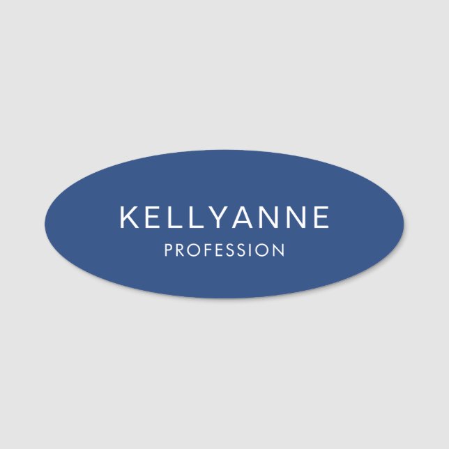 Modern Simple Magnetic Professional Namensschild (Vorderseite)