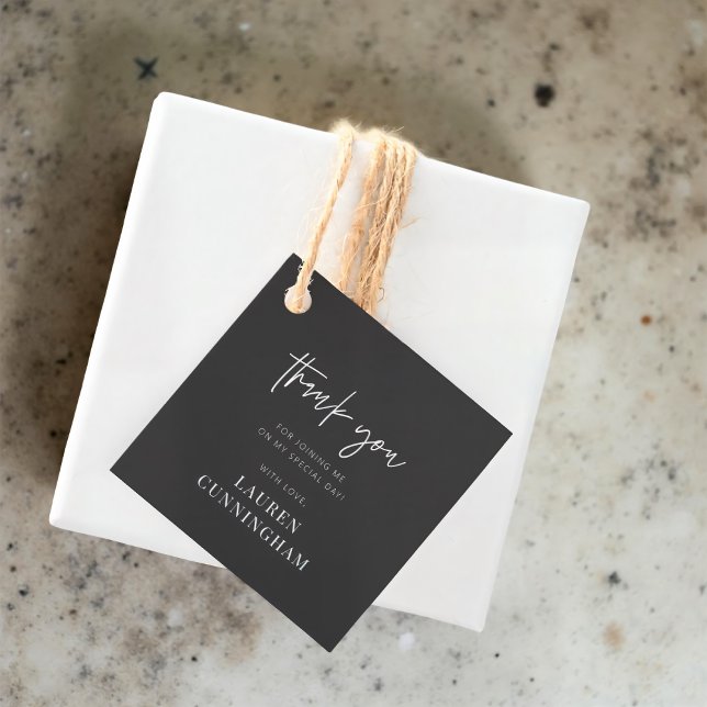 Modern Simple Minimalistisch Chic Vielen Dank Geschenkanhänger (Von Creator hochgeladen)