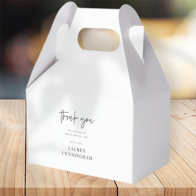 Modern Simple Minimalistisch Chic Vielen Dank Geschenkschachtel (Von Creator hochgeladen)