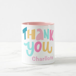 Modern Simple Minimalistisch Chic Vielen Dank Tasse