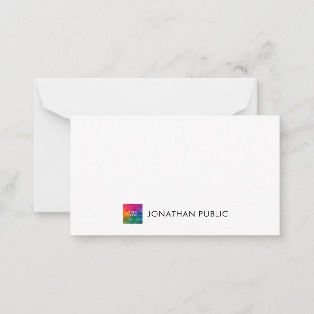 Modern Simple Modèle Ajouter un logo texte ici (Devant)