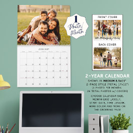Modern Simple One Foto pro Monat Script Kalender