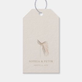 Modern Simple Palm Blätter Vielen Dank Tag Geschenkanhänger
