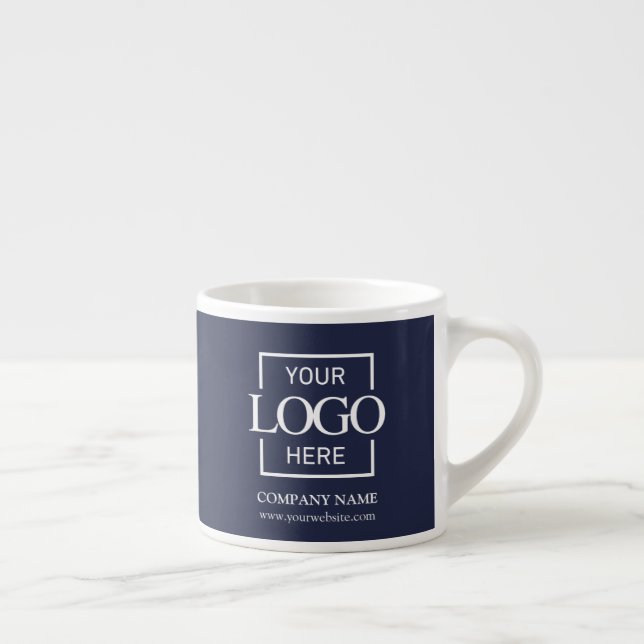 Modern Simple Personalized Company Branding Logo Espressotasse (Rechts)