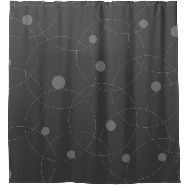 Modern, simple, playful, fun pattern of circles duschvorhang (Vorderseite)