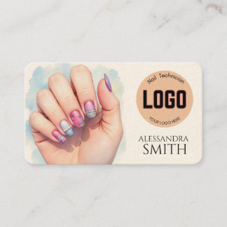 Modern Simple Professional Business Nail Tech Card Telefonnummerkarte