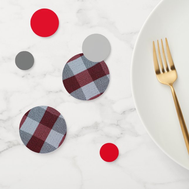 Modern Simple Red Merry Weihnachtsmuster Konfetti (Gruppe)