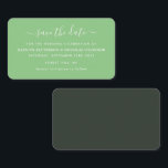 Modern Simple Script Save the Date Card Visitenkarte<br><div class="desc">Modernes, einfaches Script Save The Date Cards, perfekt für eine stilvolle Hochzeitsfeier.</div>