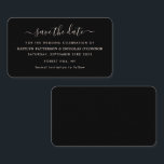 Modern Simple Script Save the Date Card Visitenkarte<br><div class="desc">Modernes, einfaches Script Save The Date Cards, perfekt für eine stilvolle Hochzeitsfeier.</div>