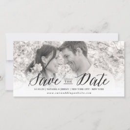Modern Simple Script Save the Date Foto Card