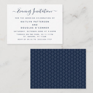 Modern Simple Script Soirée Invitation de billet