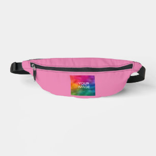 Modern Simple Template Upload Image Foto Pink Bauchtasche