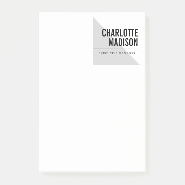 Modern Simple Trendy Minimalist Plain Post-it Klebezettel (Vorderseite)