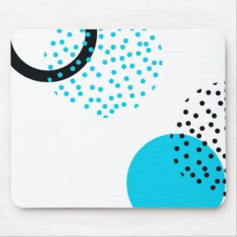 Modern, simple, trendy, urban circle graphic mousepad