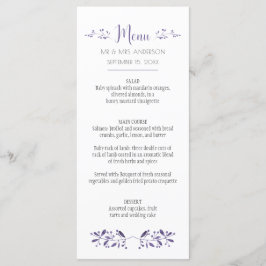 Modern Simple Ultra Violet Menu Cards Menükarte