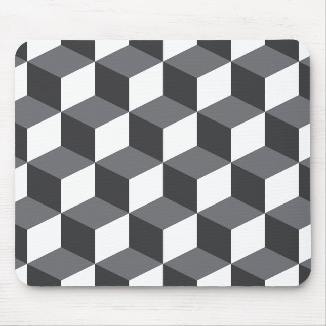 Modern, simple, urban architectural cubes pattern mousepad (Vorne)