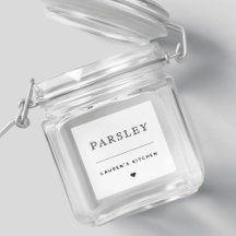 Modern Simple Water proof Kitchen Spice Jar Label