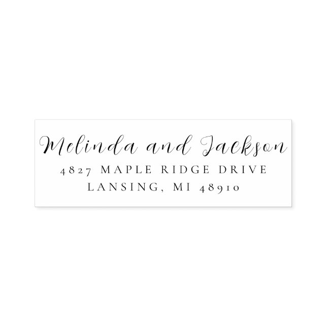 Modern Simple Wedding Permastempel (Design)