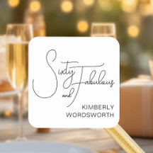 Modern Sixty and Fabulous 60th Birthday Party