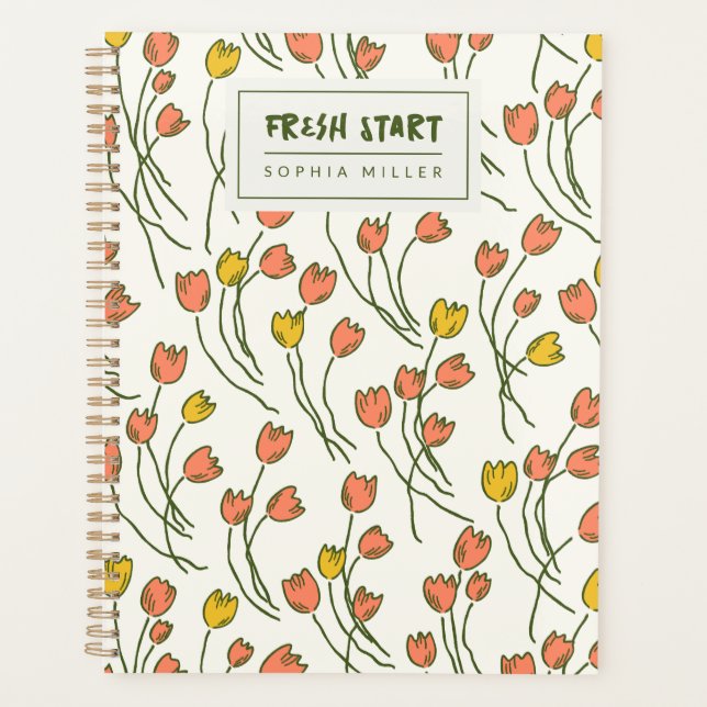 Modern Sketchbook Garden Personal | Fresh Meadow Planer (Vorderseite)
