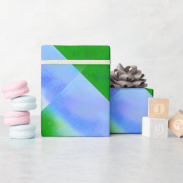 MODERN SKY BLAUE GESCHENKPAPIER