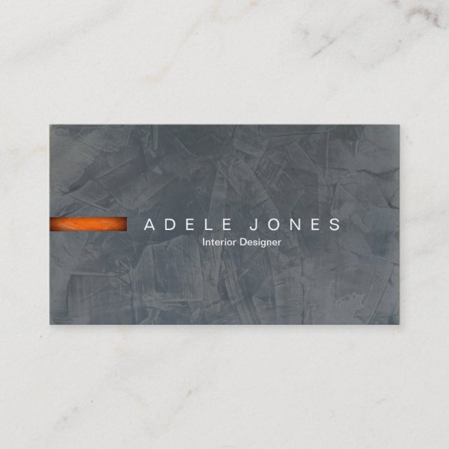Modern Slate Business Card Visitenkarte (Vorderseite)