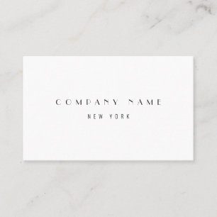Modern Sleek Luxury Company Typografie Visitenkarte