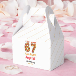 Modern Slice Slice Boy Six Seven Birthday Party Geschenkschachtel