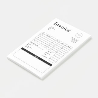 Modern Small Business Invoice Sales Receipt Post-it Klebezettel