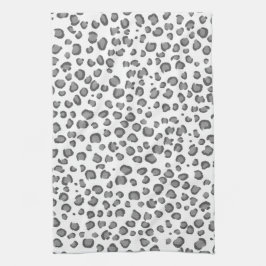 Modern Snow Leopard Muster Animal Print Geschirrtuch