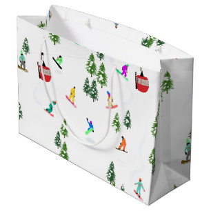 Modern Snowboarder Snowboarden Große Geschenktüte