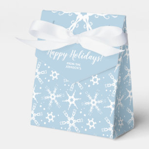 Modern Snowflake Personalisiert Gefallen an der Ge Geschenkschachtel