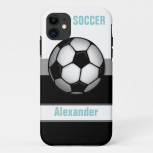 Modern Soccer Ball Blue personalisiert iPhone 5 Fa title_seo2