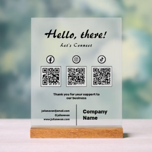 Modern Social Media 3 QR Code Scan pour se connect