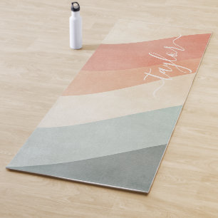 Modern Soft Rainbow Abstrakt Yogamatte